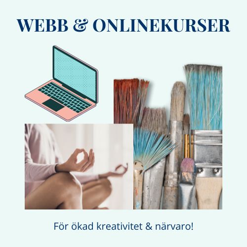 webb och onlinekurs måla och mindfulness